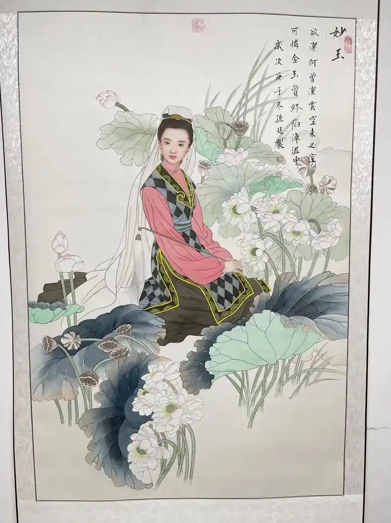 孙廷,中国侍女第一人,当代一线工笔画名家,"当代艺术功勋人物 - 抖音
