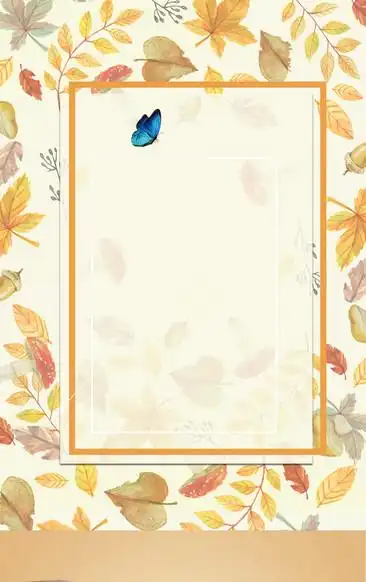 日系小清新海报背景图