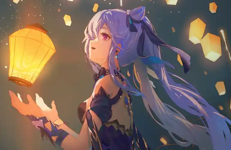 刻晴插画图片壁纸