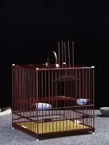 小叶紫檀鸟笼方形画眉木制大全手工高端高级精品高档红木名家笼子