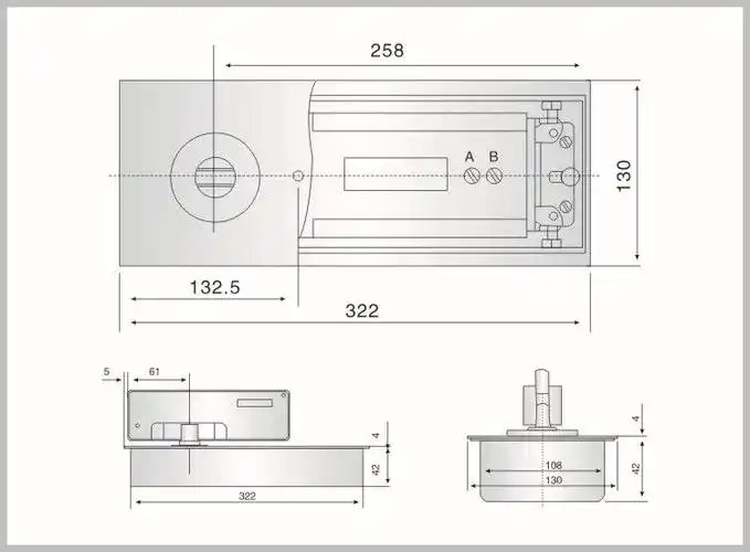 供应地弹簧 玻璃门地弹簧 加强型地弹簧
