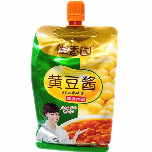 东北大酱佐香园黄豆酱450g豆瓣酱熟酱香辣酱沾菜酱左香园大酱香饼