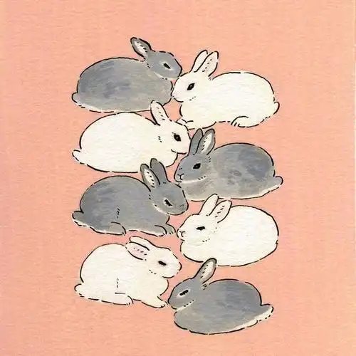 超爱小兔子的日本插画家森山标子