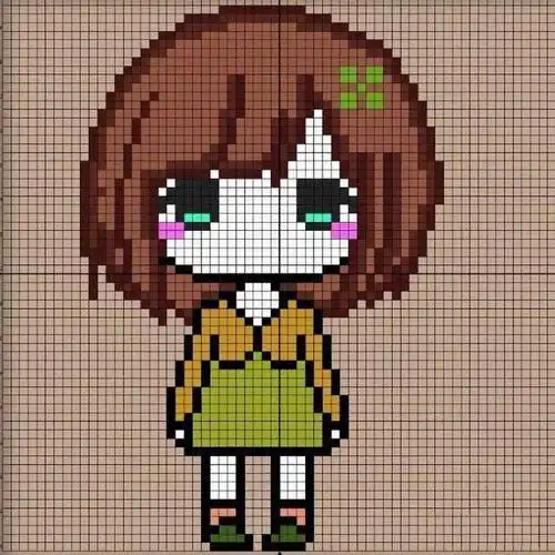 30款小女孩的像素图,最适合家有小公主了,萌!织女们收藏