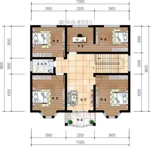 新农村两层自建房别墅户型图和外观效果图大全
