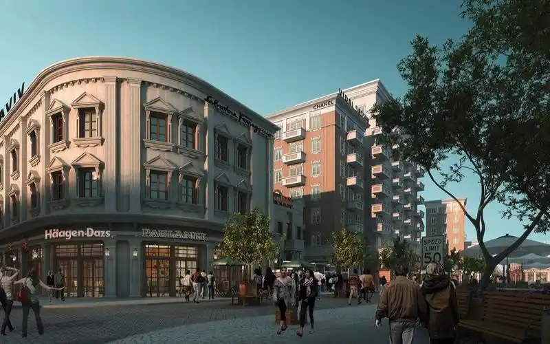 【 steven系列建筑表现教程】20 人视黄昏欧式商业街教程