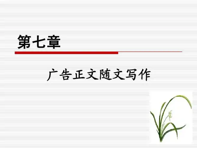 广告正文随文ppt