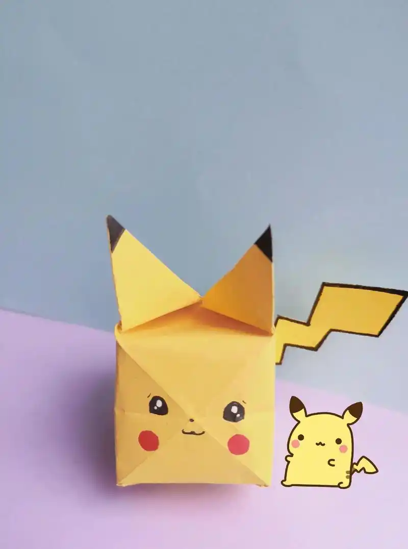 手工#折纸 #皮卡丘#手工折纸皮卡丘#可爱皮卡丘#皮卡丘小 - 抖音