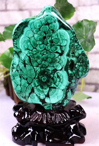 正品天然孔雀石凤凰石原石奇石礼品收藏观赏石头礼品客厅办公室桌