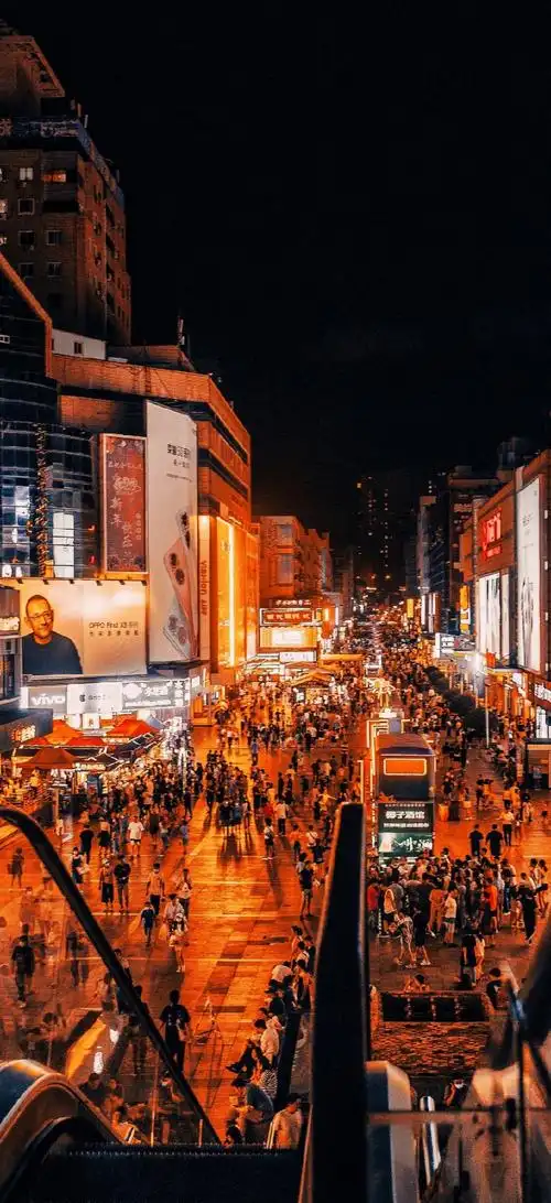 台东步行街_夜景_poco摄影,我要上开屏,旅行之美,街头故事家,人间处方