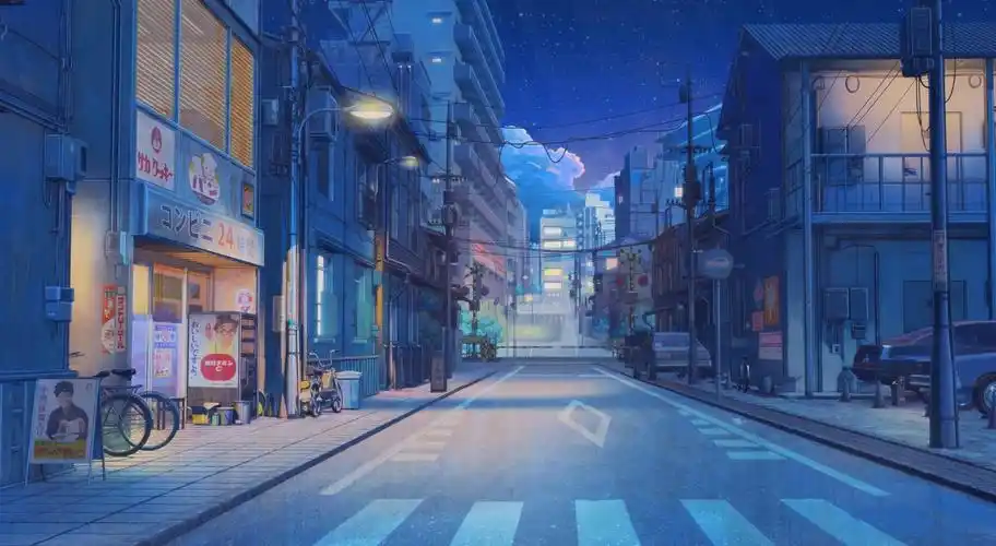 安逸的日本动漫街道动态桌面壁纸_mac小素材-站酷zcool
