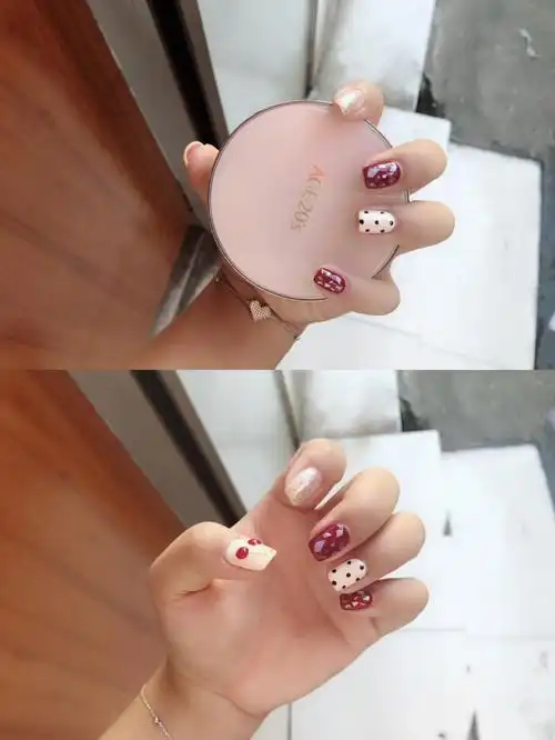 可爱美甲适合超级超级可爱的女生哦超可爱 朋友做的 美腻