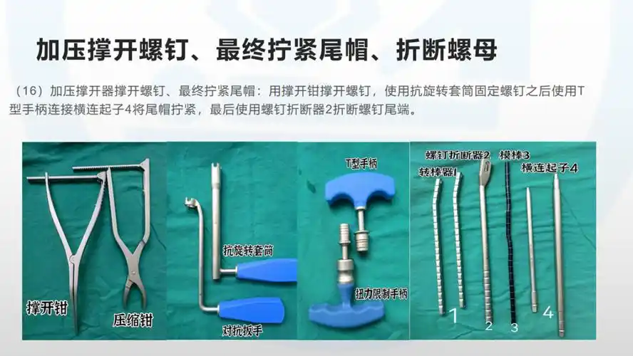 【图文课件】开放腰椎手术器械的认识及使用步骤(内固定融合手术)