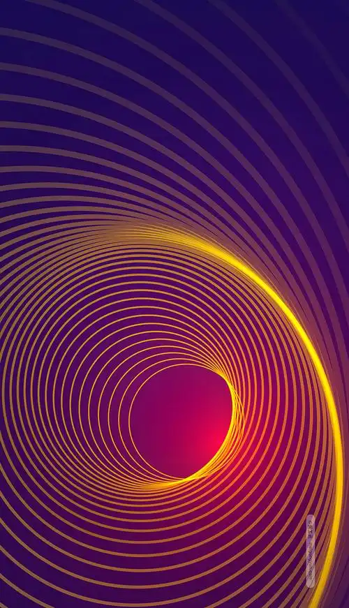 4k高清科技感网络线条圆环光效背景高清图