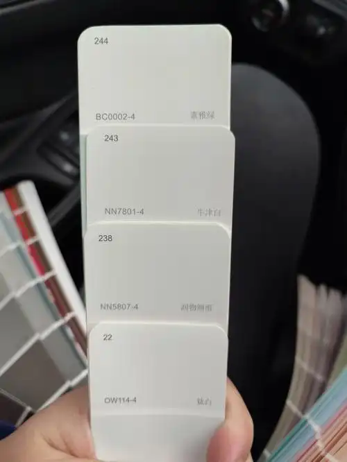 次跑了立邦和多乐士两个店还是没选好色(主要衣柜和门也没确定什么色)