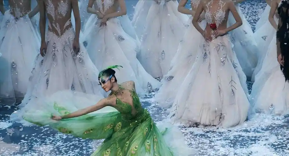 杨丽萍又惹争议,衣服疑似是画上去的,身体纹路被看得一清二楚!