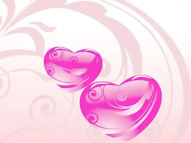 粉红色的浪漫的心与创作背景