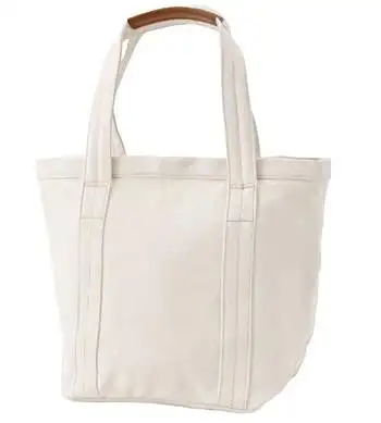 日本代购 muji无印良品 包包 纯色棉质小号手提包