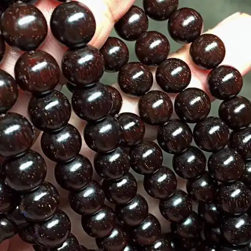 【老料紫黑】真印度小叶紫檀木手串佛珠108念宝珠男女文玩高油密 0.