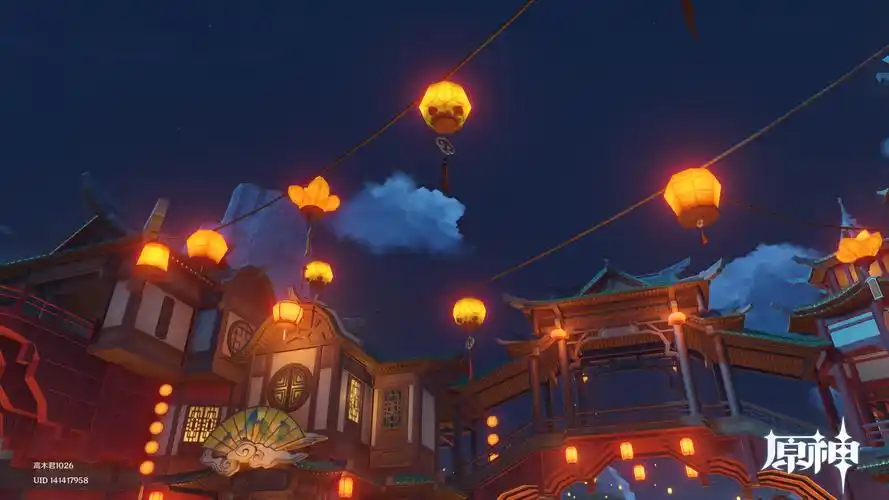 原神旅行者海灯节照片上