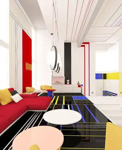 纯色和几何形状:荷兰风格派(de stijl)家居装修艺术