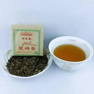 奢氧新疆特产叶尔羌茯砖茶黑茶牧奶茶专用特色茶叶一件150克1个