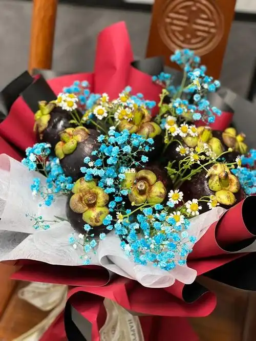 山竹花束水果花