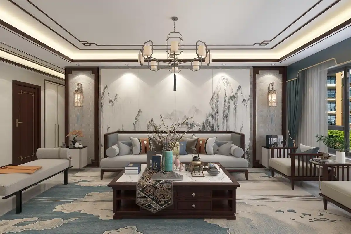 直隶新城如何装好看?新中式装修效果图