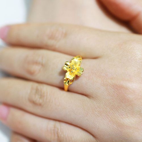 黄金戒指礼物真实图片大全(黄金戒指礼物真实图片大全女)