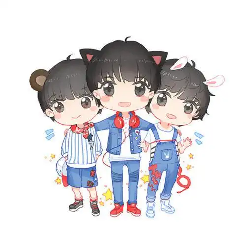 三小只q版萌图简笔画 简笔画图片大全-蒲城教育文学网