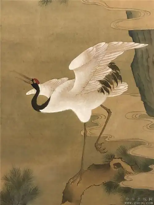 王鉴松鹤延年图 - 中华古玩网 - 古董收藏,古玩收藏,古玩鉴定,古玩