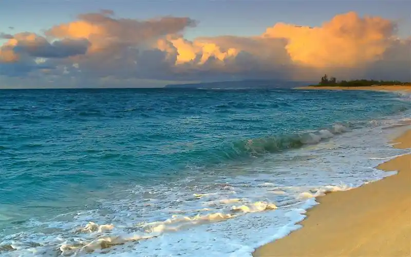 浪漫夏日海滩风景壁纸图片
