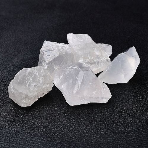 天然白水晶原石毛料香薰扩香石矿石碎石摆件石头装饰鱼缸