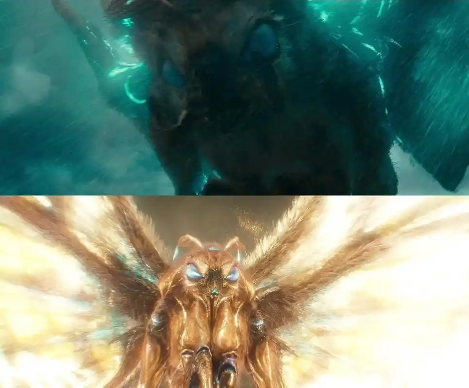 2019《哥斯拉2:怪兽之王》中的魔斯拉 2024《哥斯拉大 - 抖音