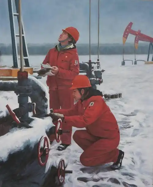 cm  版画胡晓云《馥郁》80x60cm 版画黄云《石油会战之歌》220x200cm