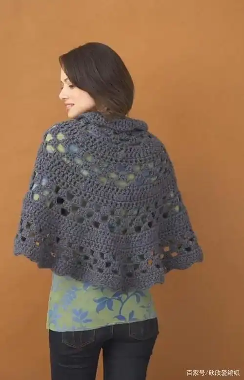 优雅而且时尚!多款钩针编织的女士披肩衫,你喜欢吗?