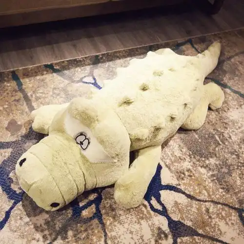 鳄鱼公仔大号鳄鱼毛绒玩具抱枕布娃娃生日礼物陪睡抱枕送女友绿色鳄鱼