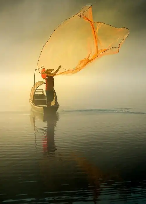 小东江撒网"秀" - 美篇