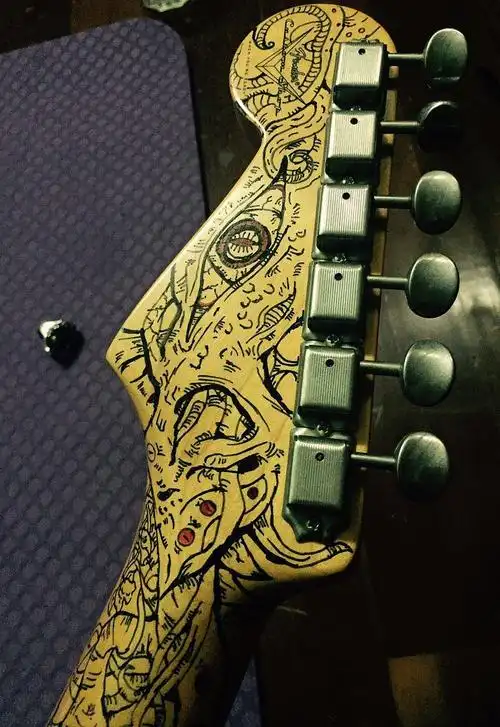 克苏鲁之歌-电吉他手绘