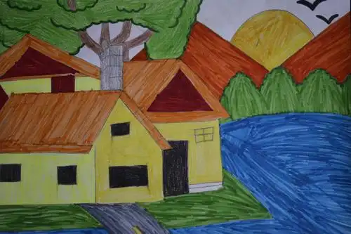 三都县特殊教育学校"我和我的家乡"绘画作品展