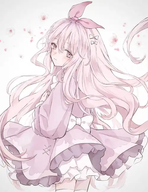 温柔风甜美女孩纸飘逸长发淡淡笑容 twi:yuni_0205