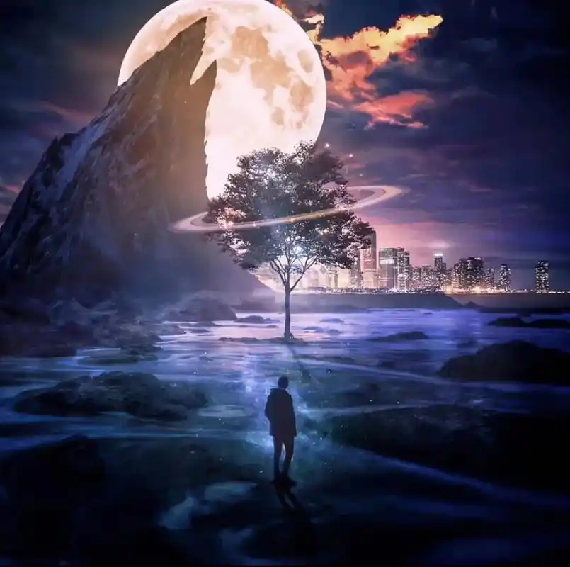 穿越时空的思念.#图文伙伴计划 #送你一张壁纸 #唯美意境  - 抖音