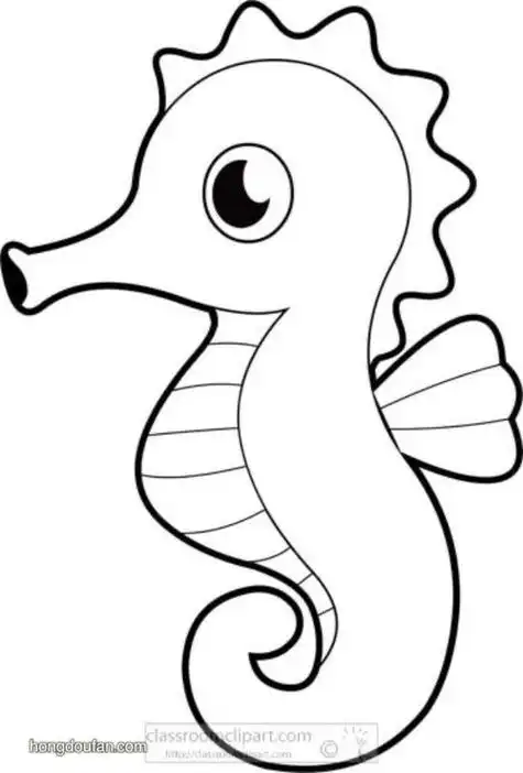 海马的简笔画海马的简笔画怎么画