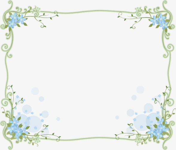 小清新花边边框底纹