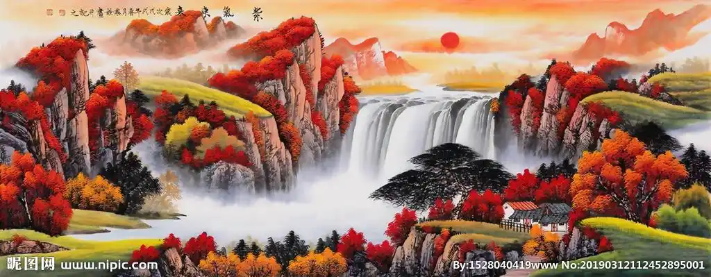 生财旺运紫气东来图片