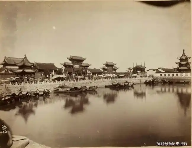 1900年南京风景名胜老照片,观音阁和北极阁