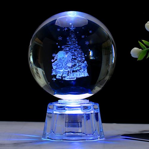 圣诞创意水晶球星空梦幻玻璃摆件少女心家家居摆件