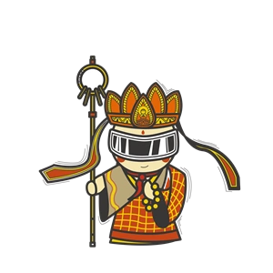 唐僧圆领卫衣黑色