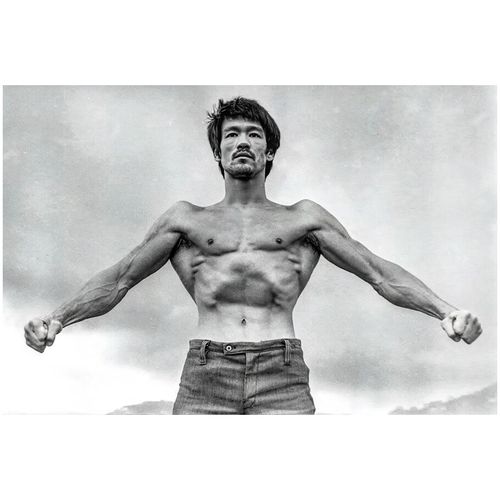 创京懿选李小龙海报功夫明星武术拳击馆健身房肌肉男墙贴宿舍装饰画
