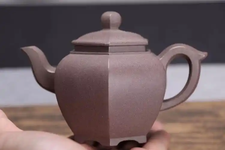 宜兴紫砂壶茶具名家正品纯手工精品原矿优质青灰泥六方宫灯壶特价